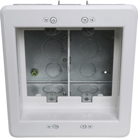 arlington recessed steel tv box|recessed outlet box new construction.